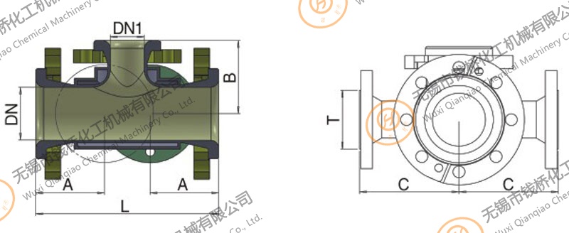 搪瓷夾套三通圖2 搪瓷夾套三通圖2