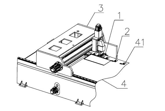龍門式金屬薄板刨槽機側(cè)邊壓緊結(jié)構(gòu)圖